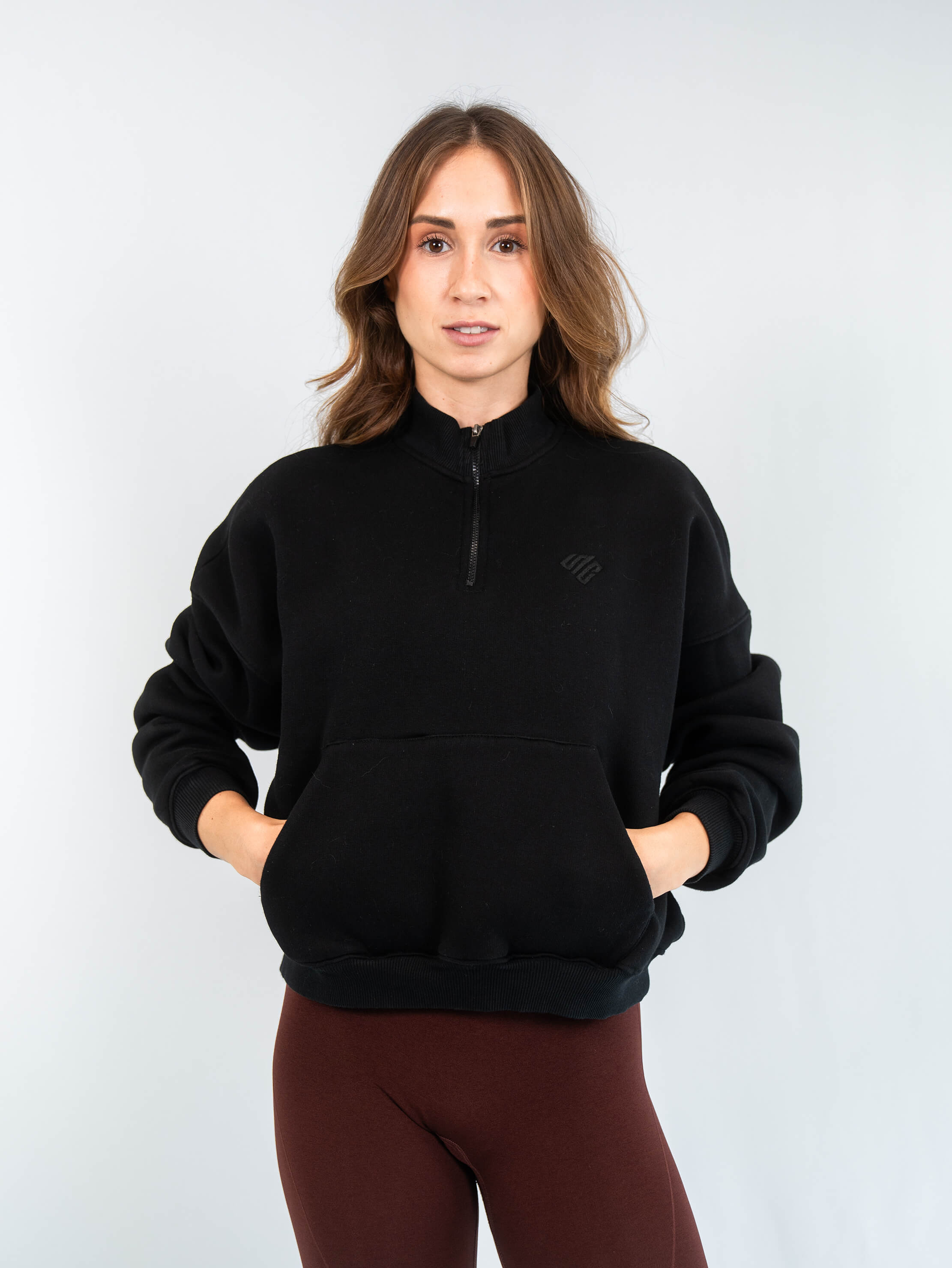 SUPRCRAFT Quarter Zip Sweater Black