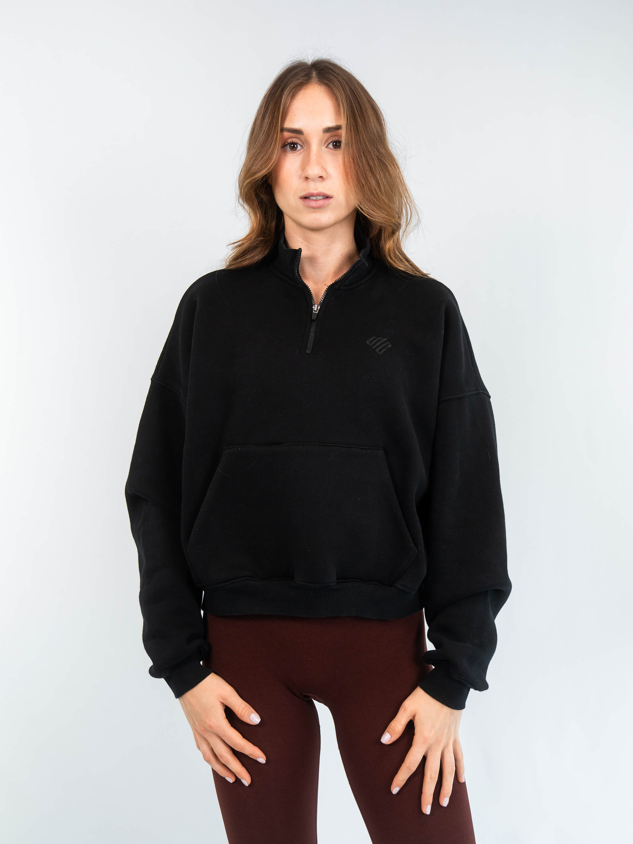 SUPRCRAFT Quarter Zip Sweater Black