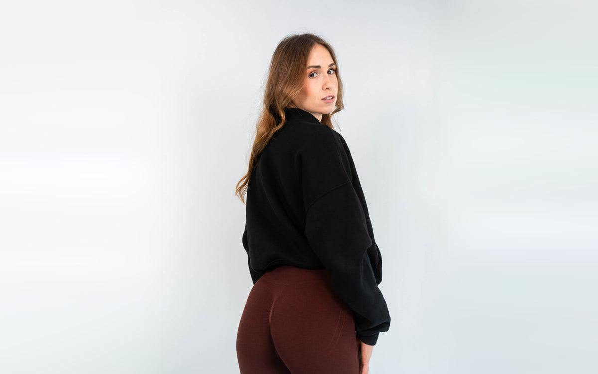 SUPRCRAFT Quarter Zip Sweater Black