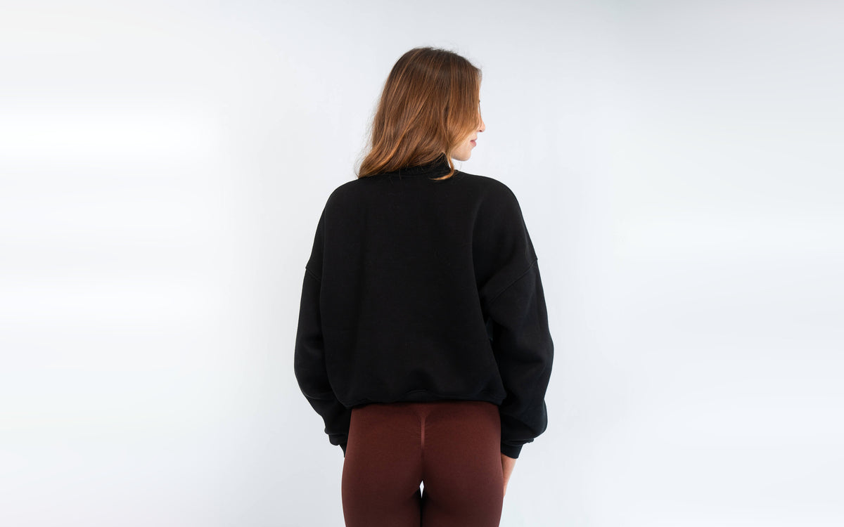SUPRCRAFT Quarter Zip Sweater Black