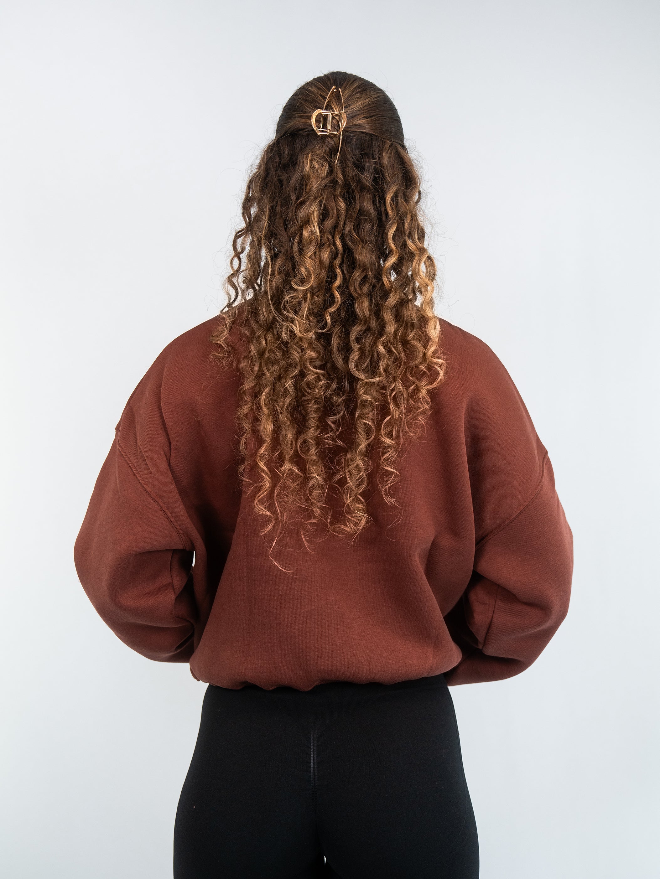 SUPRCRAFT Quarter Zip Sweater Rusty Brown