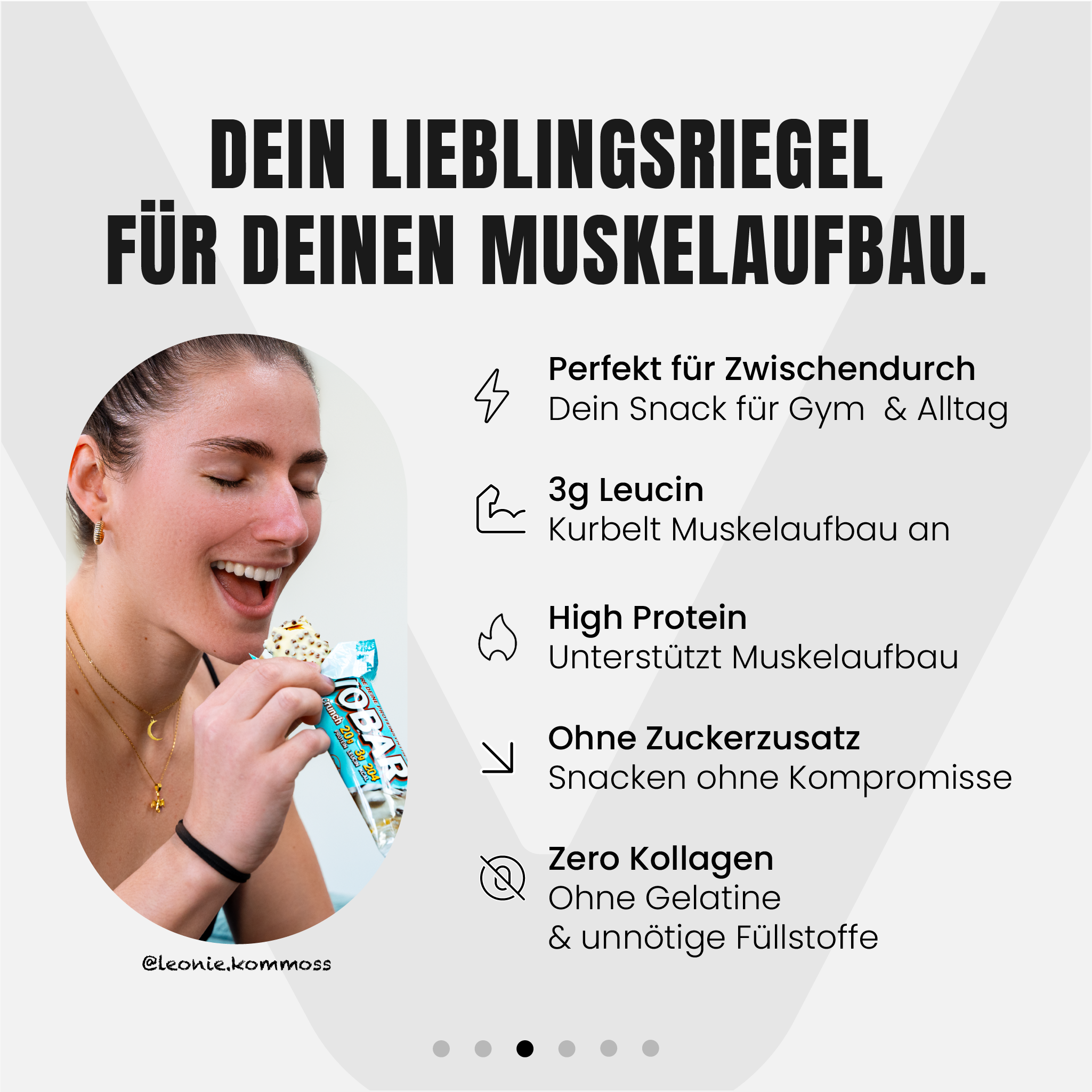 EVOBAR Proteinriegel Dein Lieblingsriegel für Muskelaufbau und Regeneration: Ohne Zuckerzusatz & Kollagen