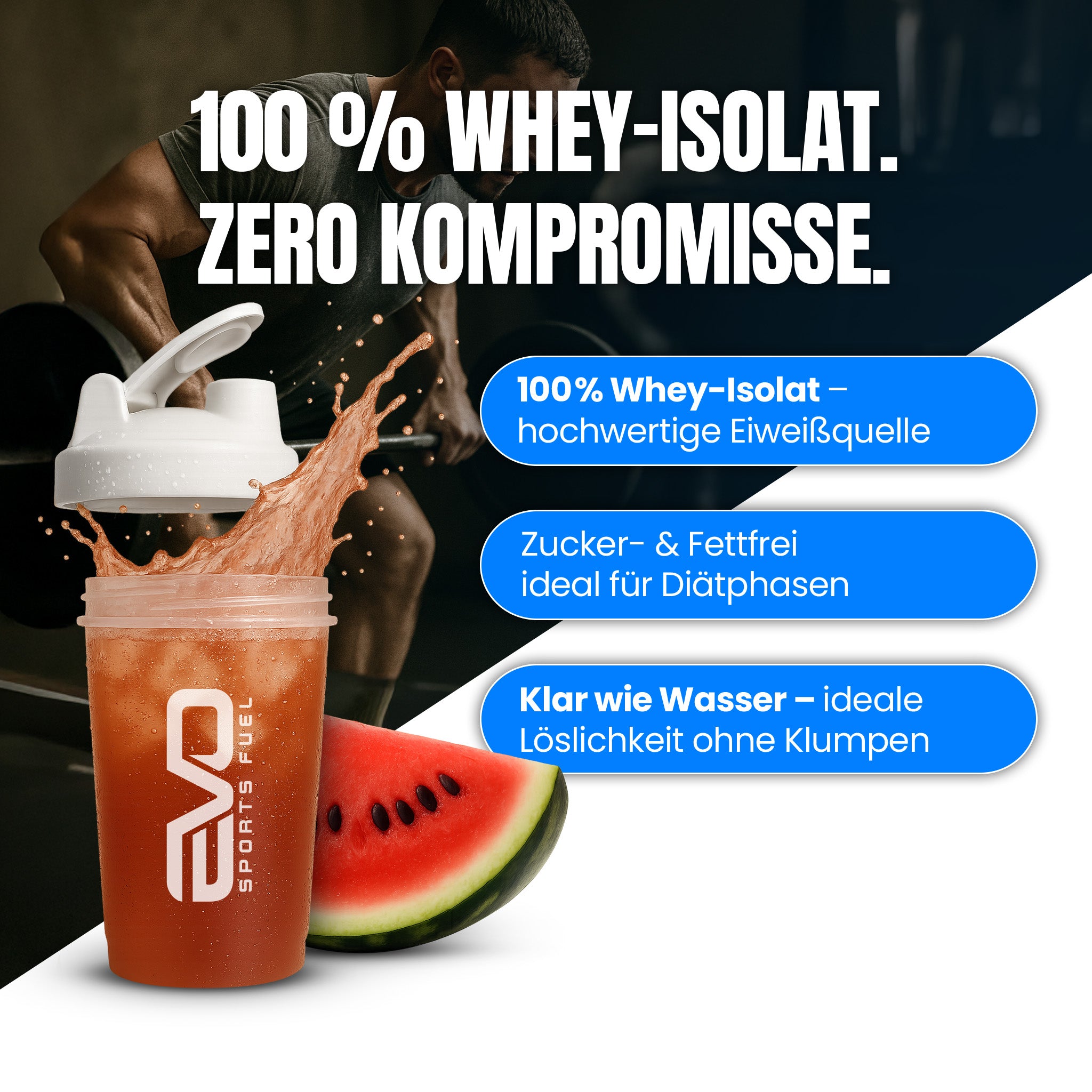 EVONADE Clear Whey Protein 100% Isolate zero Kompromisse