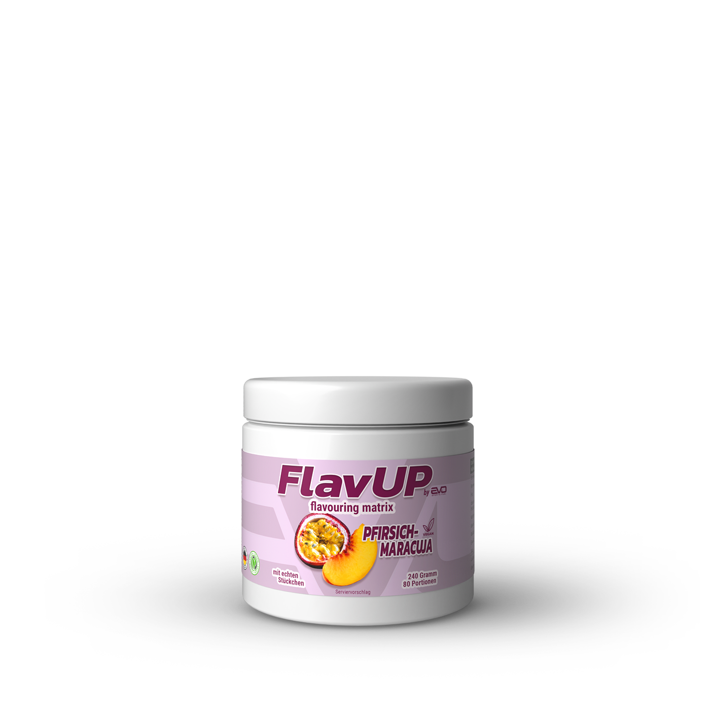 EVO FlavUp Geschmackspulver Pfirsich-Maracuja (vegan)