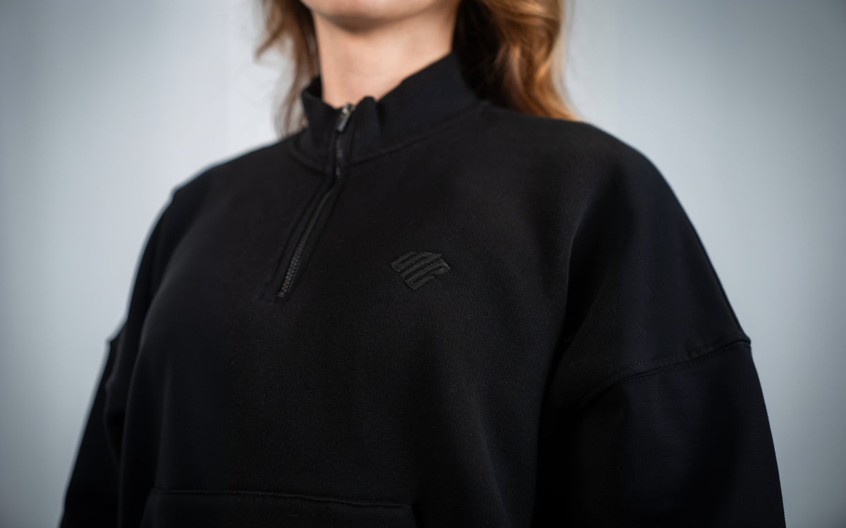 SUPRCRAFT Quarter Zip Sweater Black