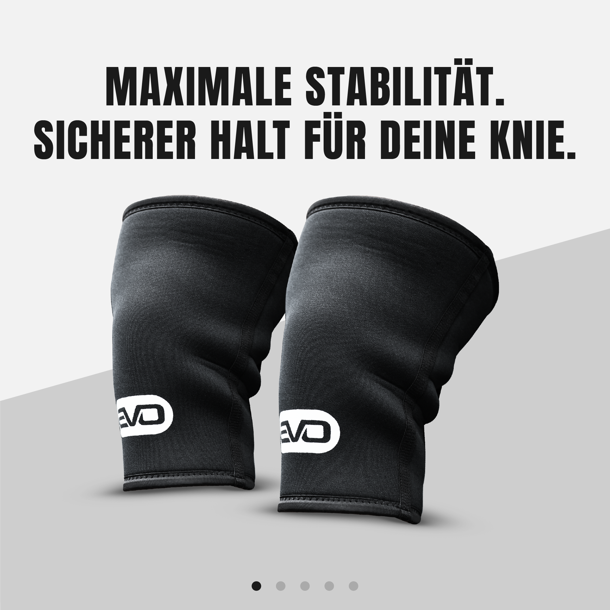EVO Knee Sleeves für härtere Workouts und stärkere Beinmuskulatur.
