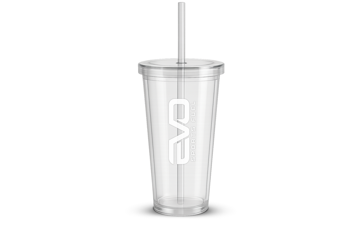 Tumbler mit Strohhalm