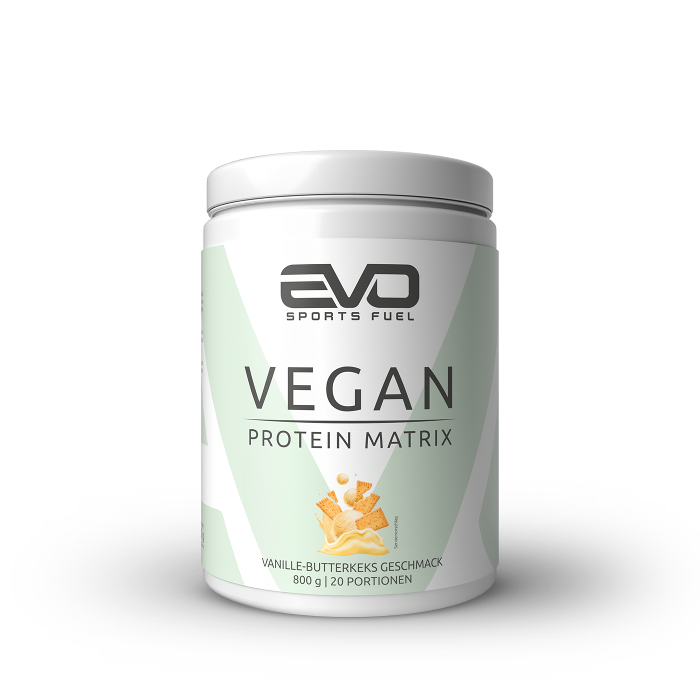 EVO Veganes Proteinpulver Vanille-Butterkeks Geschmack