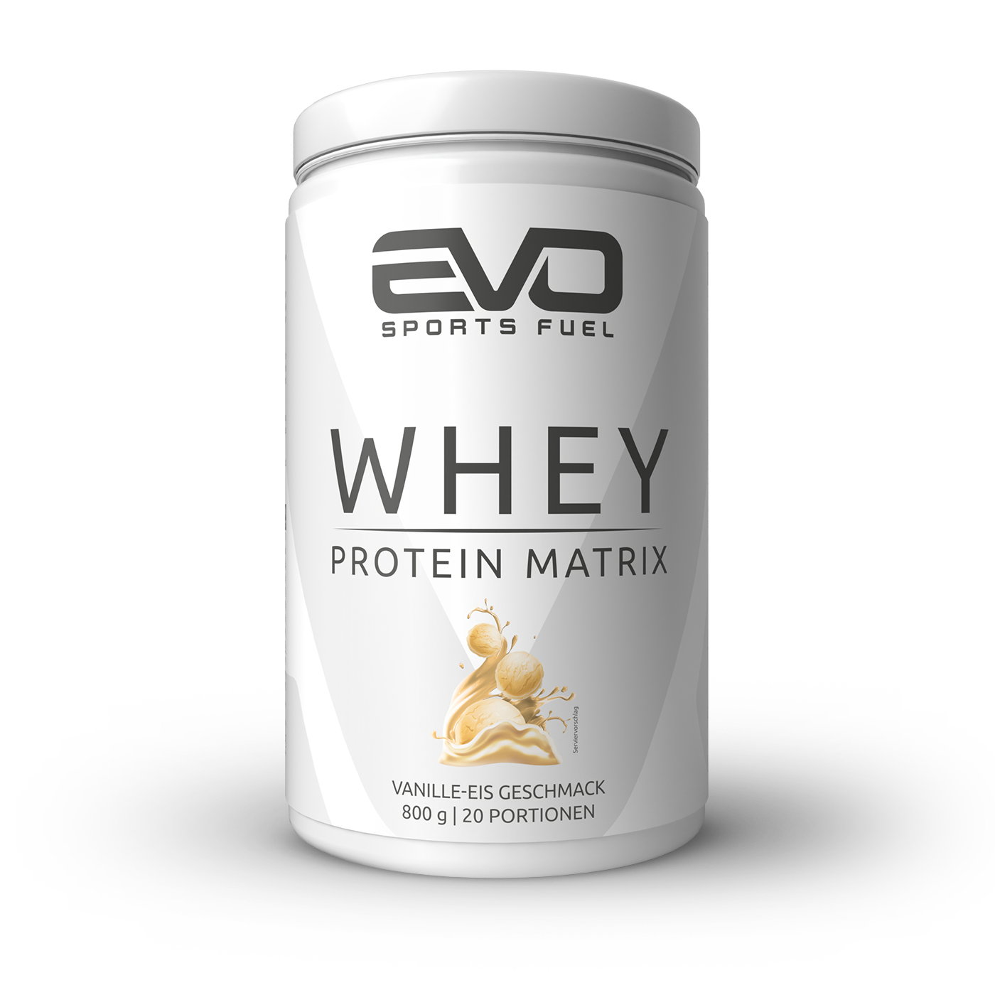 EVO Whey Proteinpulver Vanille-Eis Geschmack