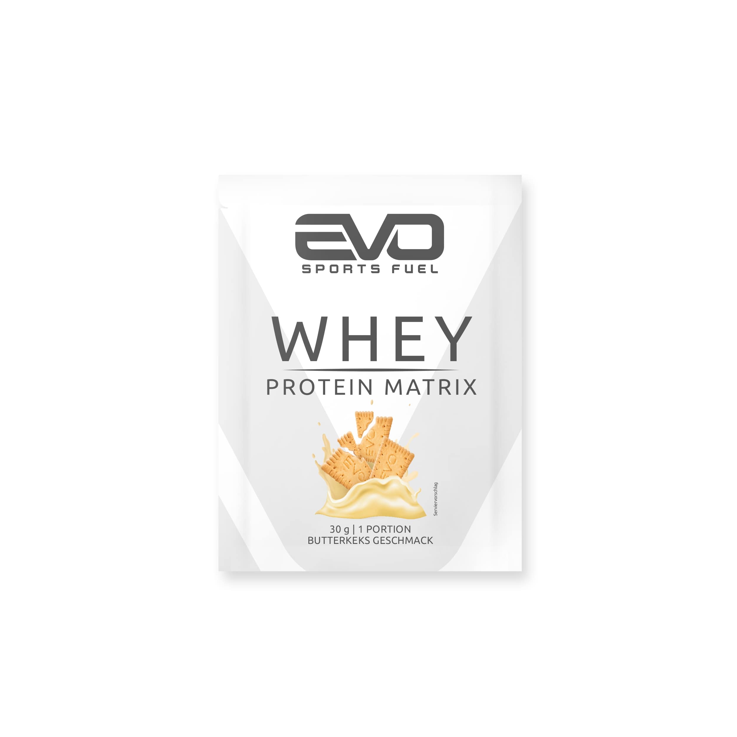 EVO Sports Fuel 30g 1 portion Butterkeks Whey Protein Matrix Probe Pulver 