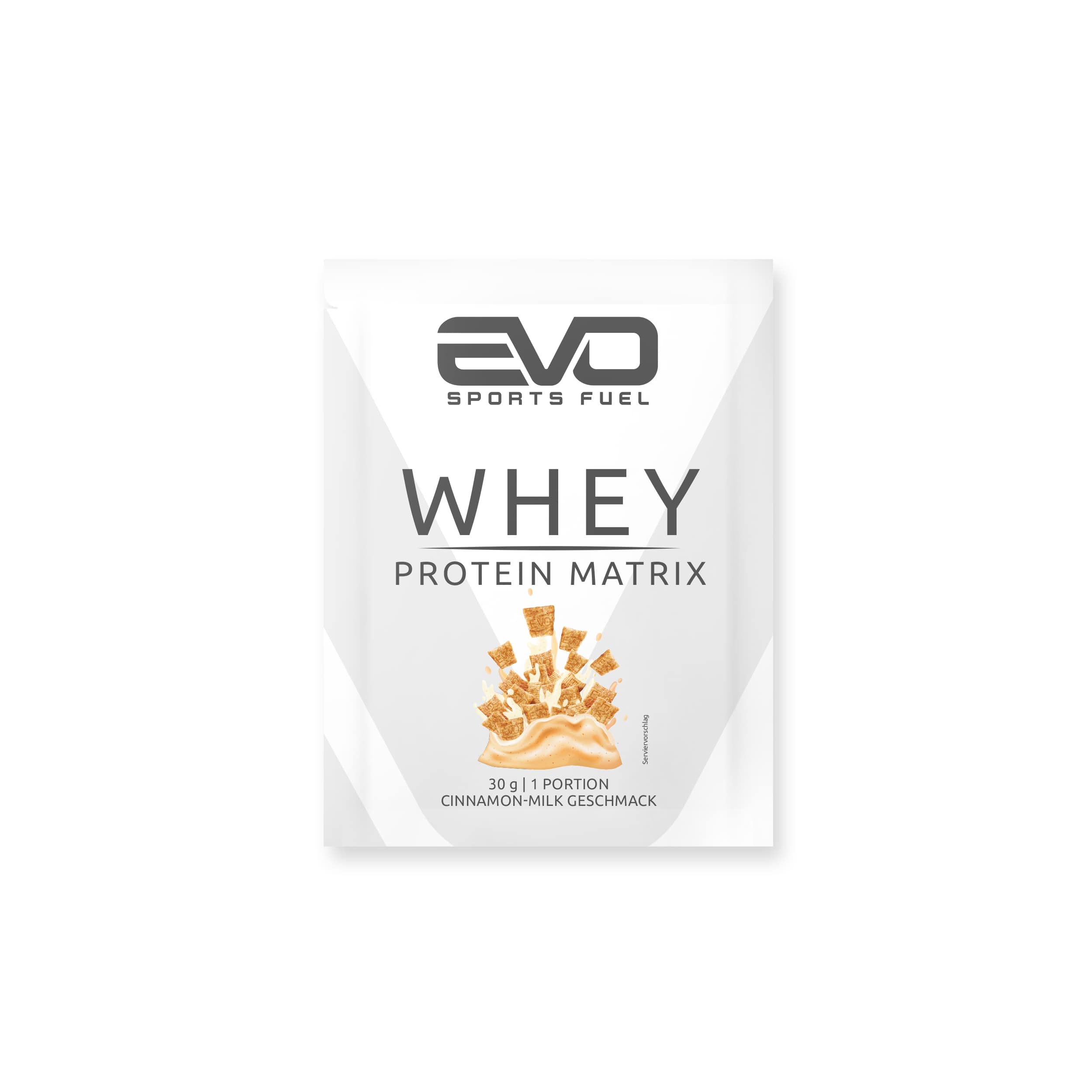 EVO Sports Fuel 30g 1 portion Cinnamon-Milk Whey Protein Matrix Probe Pulver 